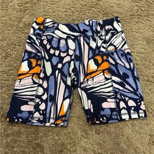 Athletic Works Blue and White Patterned Shorts G-6